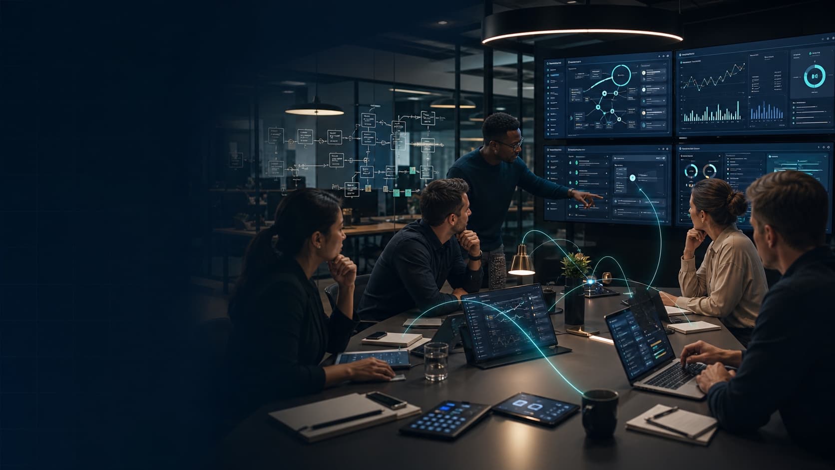A business owner reviewing and approving AI agent actions from one dashboard